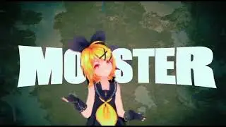 [MMD+DL] Rin Kagamine MONSTER-Gumi English #mmd #mmddl #motion #mmddance #vocaloid #rinkagamine