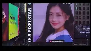 Jung So Min at Times Square NewYork - A Fan wished her Birthday