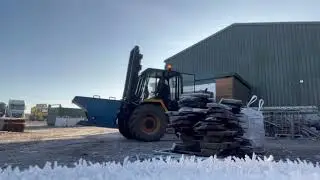 Frosty day at the sawmill