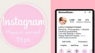 STARTING AN INSTAGRAM PLANNER ACCOUNT | FUN AND EASY TIPS