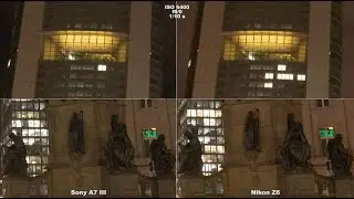 Sony A7III vs. Nikon Z6 - low light performance - ISO comparison