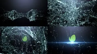 water splash logo reveal 2