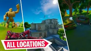 Visit The Agency, Hayman, and Greasy Graves in a single match | Fortnite Season 2