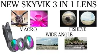 SKYVIK 3 In 1 Lens Unboxing &Review With Detail Explanation.