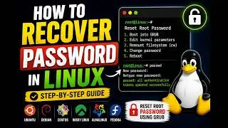 How to Recover a Forgotten Password in Linux | Reset Root Password Using GRUB (Step-by-Step)
