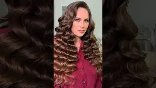 Локоны на длинные и густые волосы! #прическипошагово #бьютисоветы #hairstyle #прически #makeup