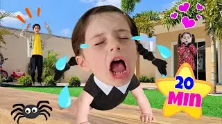 Mimi e Julinha brincam com BEBÊS e fingem ser pais com BEBÊ DE VERDADE outras histórias engraçadas