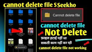 cannot delete file Sd card // sd card fix. // cannot delete file not working 😔