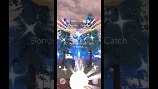 Getting Lucky With✨Shiny Xerneas Raid in #pokemongo
