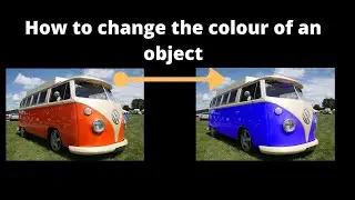 How to change the colour of a object in gimp