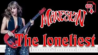 Måneskin - THE LONELIEST (🔴Bass Tabs | Notation) 
