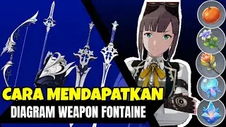 Cara Mendapatkan Semua Diagram Weapon Fontaine dan Rute Framing Material | Genshin Impact 4.0