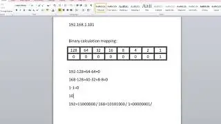 Assignment 2 Converting IP address to Binary NetMan1 00068163