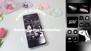 make your Android phone aesthetic | black theme | Samsung Galaxy aesthetic ✨️