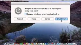 Bring up shutdown dialog window on Mac with keyboard shortcut