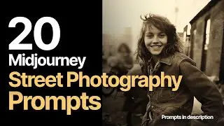20 Midjourney Street Photography Prompts (Prompts in description)