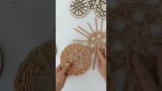 Плетём подставки из бумажных трубочек #плетениеизбумажныхтрубочек #плетениедляначинающих
