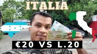 Comparo 20 Euros con 20 Lempiras Milán, Italia 🇮🇹 (Bruno Martinez) 🇭🇳