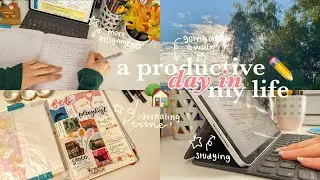 🏡 - a productive study day in my life  ˗ˏˋ a 2021 vlog ft. journaling, studying, and more! ˎˊ˗