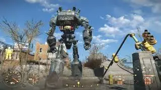 Fallout 4: Liberty Prime разрушает Институт - невероятный бой гигантского робота