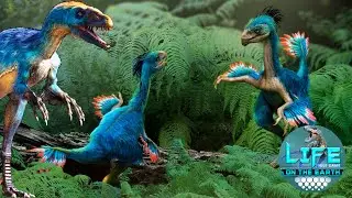 Ранний меловой период Каудиптерикс Дилун Пситтакозавр Life on Earth неработающая эволюция