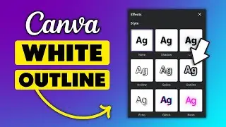 How to Add a White Outline to Text in Canva