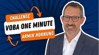 Voba aW 1 Minute Challenge mit Armin Hornung