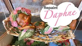 Repaint Daphne ( Cave Club Custom ) Succulent Doll and Terrarium