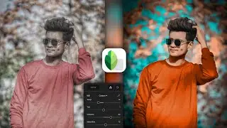 snapseed orange and aqua effect photo editing || background change editing || snapseed photo editing