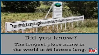 Did you know???