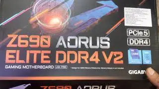 GIGABYTE Z690 AORUS ELITE DDR4 UNBOXING