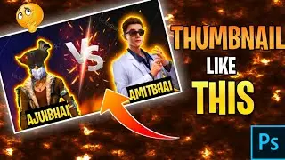 Free Fire Awesome 1v1 Thumbnail Like Total Gaming 🔥|| How To Make 1v1 Thumbnail || 1v1 Thumbnail ||