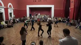 Хастл Intermediate быстрая  заход 2. Турнир по хастлу и танго День танца ВДНХ 2016.