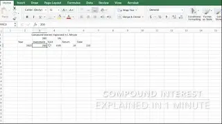How to Calculate Compound Interest in Excel: Explained in One Minute