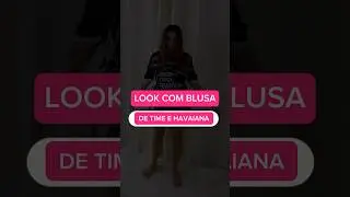 COMO COMPOR LOOK COM HAVAIANAS E BLUSA DE TIME ✨🗣️  #shorts #havaianas #moda