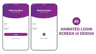 #5 Animated Login Screen UI Design | React Native tutorial for beginner