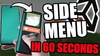 How to make slidable side menu | Unity in 60 seconds