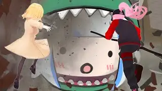 Attack on Dino Gura 【Hololive Animation】