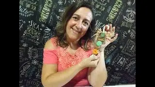 DIY Imã de Geladeira de Abóbora
