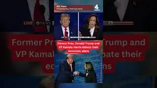 Former President Donald Trump and VP Kamala Harris debate their economic plans