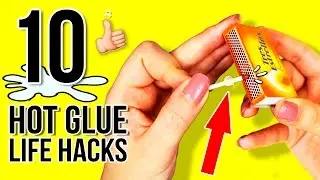 TOP 10 HOT GLUE Life Hacks 🤓 Amazing TRICKS with HOT GLUE