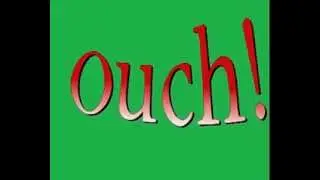 ouch  green screen action words green screen prophets red brick road comics