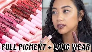 NYX Lip Lingerie XXL Matte Liquid Lipstick | SWATCHES + REVIEW
