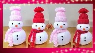 Easy Sock Snowman | DiY Snowman Christmas Decor