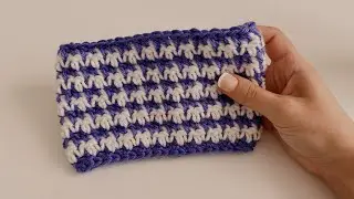 How to Crochet a Houndstooth Stitch in the Round