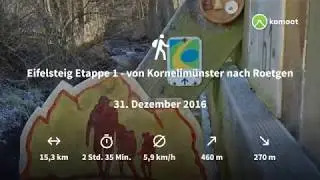 Eifelsteig Etappe 1 - von Kornelimünster nach Roetgen #MyKomootStory
