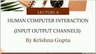 INPUT OUTPUT CHANNELS