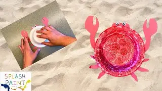 Easy Crab Paper Plate Craft