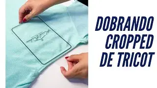 Dobrando cropped de tricot!