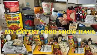 What Am I Going To Do With All This Food?/MY LATEST FOOD SHOW HAUL /Lots To Give Away To Others